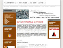 Tablet Screenshot of info-geothermie.ch